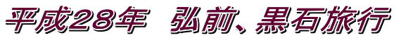 平成２８年　弘前、黒石旅行